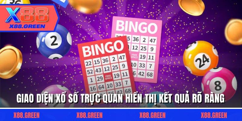 Giao diện xổ số trực quan hiển thị kết quả rõ ràng